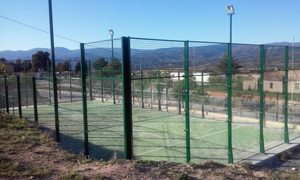 Vista de la Pista de Pádel de Hijate